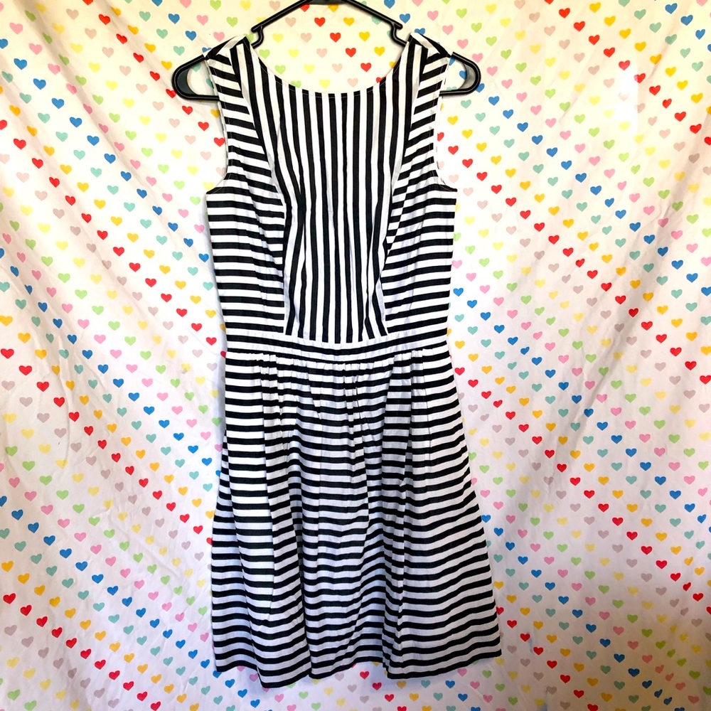 Original Penguin brand size 4 black and white striped dress